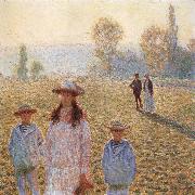 Landscape with Figures,Giverny Claude Monet